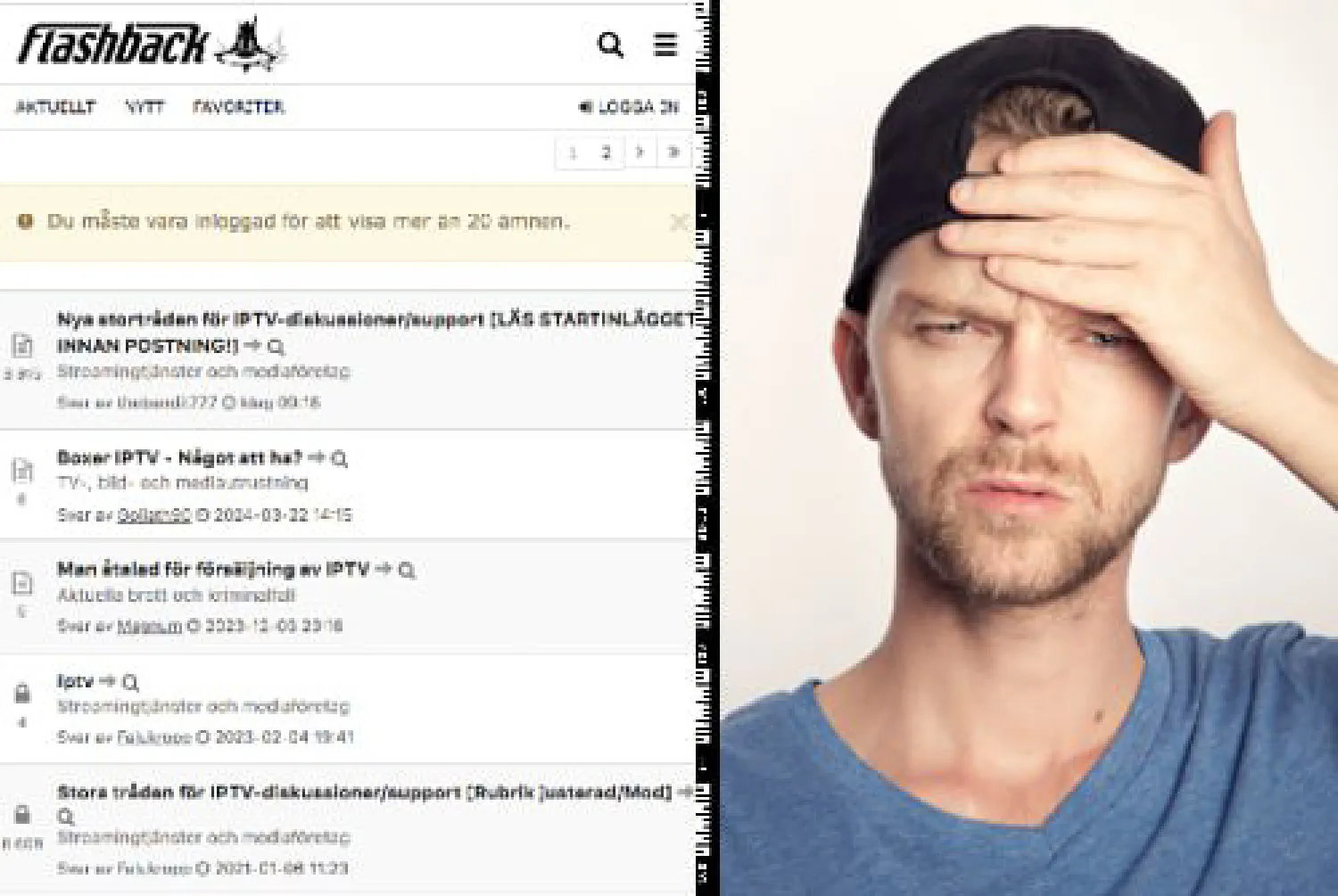 Därför ska du ta Flashback-tråden om IPTV med en nypa salt